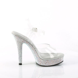 Fabulicious MAJESTY-508DM Clear High Heeled Sandals