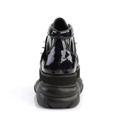 Demonia NEPTUNE-100 Black Glitter Platform Men Boots