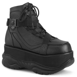 Demonia NEPTUNE-181 Black Vegan Platform Men Boots