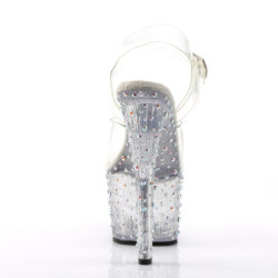 Pleaser STARDANCE-708 Transparent Platform High Heels
