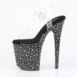 Pleaser STARDANCE-808 Black Pole Dance High Heels Shoes