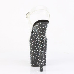 Pleaser STARDANCE-808 Black Pole Dance High Heels Shoes