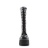 Demonia TRASHVILLE-502 Black Vegan Platform Men Boots