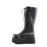Demonia TRASHVILLE-502 Black Vegan Platform Men Boots