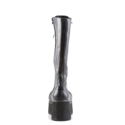 Demonia TRASHVILLE-502 Black Vegan Platform Men Boots