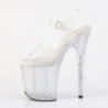 Pleaser STARDANCE-808 Silver Pole Dance High Heels Shoes