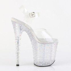 Pleaser STARDANCE-808 Silver Pole Dance High Heels Shoes