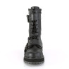 Demonia VALOR-220 Black Vegan Leather Men Harness Boots