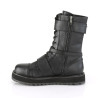 Demonia VALOR-220 Black Vegan Leather Men Harness Boots