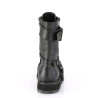 Demonia VALOR-220 Black Vegan Leather Men Harness Boots
