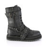 Demonia VALOR-220 Black Vegan Leather Men Harness Boots