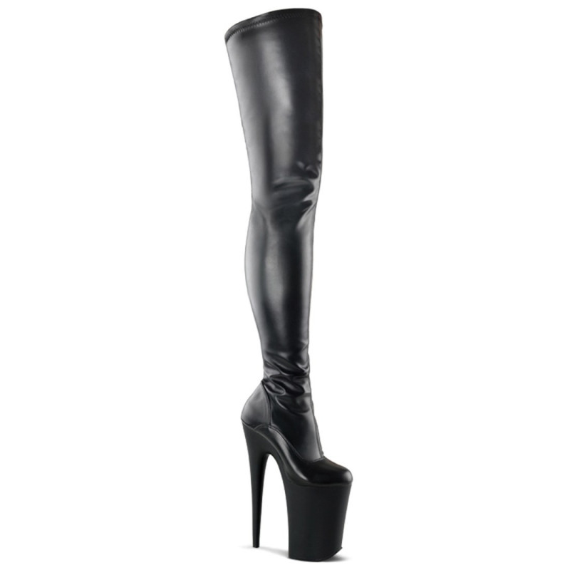 Pleaser INFINITY-4000 Black Vegan Leather Sale Women Pleaser INFINITY-4000 Black Vegan Leather Sale Women