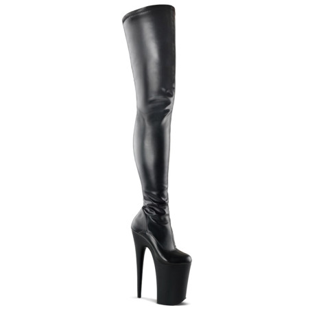 Pleaser INFINITY-4000 Black Vegan Leather Sale Women