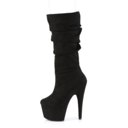 Pleaser ADORE-1061 Black Vegan Suede Sale Women