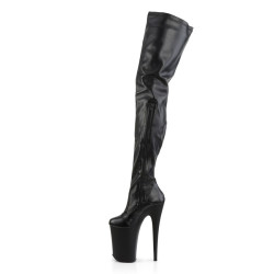 Pleaser INFINITY-4000 Black Vegan Leather Sale Women