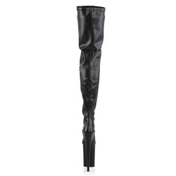 Pleaser INFINITY-4000 Black Vegan Leather Sale Women