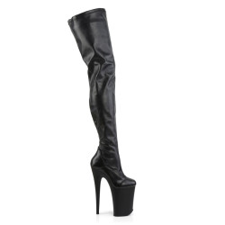 Pleaser INFINITY-4000 Black Vegan Leather Sale Women