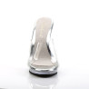 Fabulicious FLAIR-401 Transparent High Heeled Mules