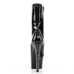 Pleaser STARDUST-1020-7 Black High Heeled Ankle Boots
