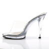 Fabulicious FLAIR-401 Transparent High Heeled Mules