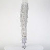 Pleaser ADORE-3019C-RSF Silver Fringes Overknee Boots