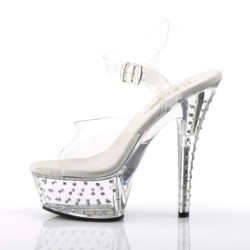 Pleaser STARDUST-608 Strass Platform High Heeled Shoes