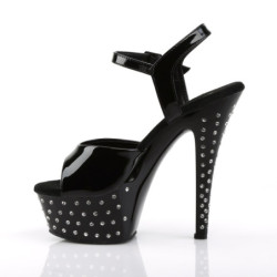 Pleaser STARDUST-609 Strass Platform High Heeled Shoes