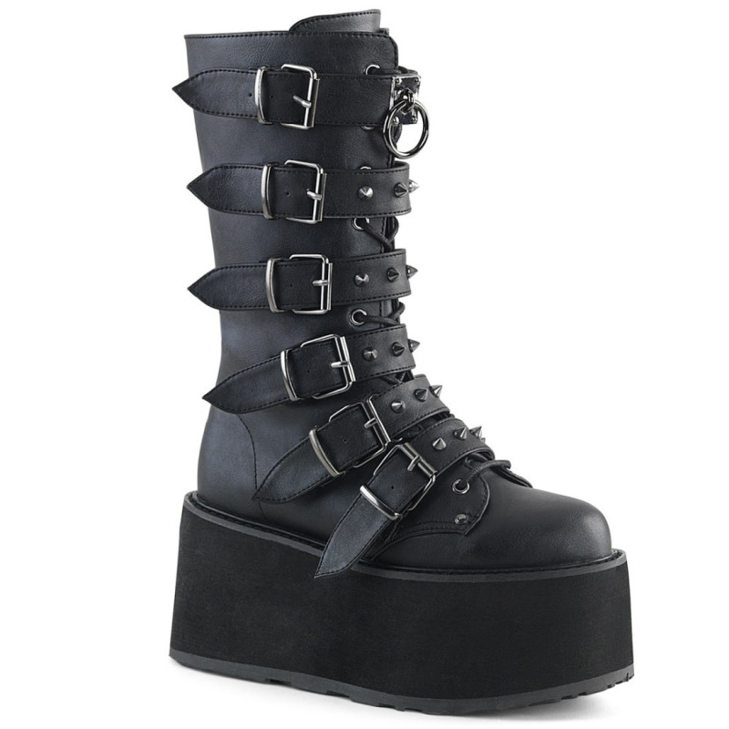 Demonia DAMNED-225 Black Vegan Platform Women Boots Demonia DAMNED-225 Black Vegan Platform Women Boots