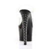 Pleaser STARDUST-702 Black Strass Platform Heeled Mules