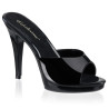 Fabulicious FLAIR-401-2 Black High Heeled Mules Women
