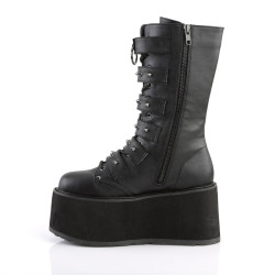 Demonia DAMNED-225 Black Vegan Platform Women Boots