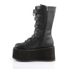 Demonia DAMNED-225 Black Vegan Platform Women Boots