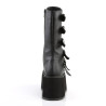 Demonia DAMNED-225 Black Vegan Platform Women Boots