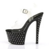 Pleaser STARDUST-708 Black High Heeled Pole Dance Shoes