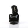 Fabulicious FLAIR-401-2 Black High Heeled Mules Women