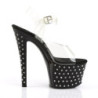 Pleaser STARDUST-708 Black High Heeled Pole Dance Shoes