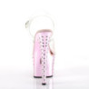 Pleaser STARDUST-708 Rose Chrome High Heeled Pole Shoes