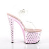 Pleaser STARDUST-708 Rose Chrome High Heeled Pole Shoes