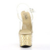 Pleaser STARDUST-708 Gold Chrome High Heeled Pole Shoes