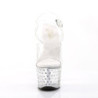Pleaser STARDUST-708 Transparent High Heeled Pole Shoes