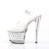 Pleaser STARDUST-708 Transparent High Heeled Pole Shoes