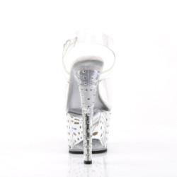 Pleaser STARDUST-708 Transparent High Heeled Pole Shoes