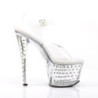 Pleaser STARDUST-708 Transparent High Heeled Pole Shoes