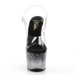 Pleaser STARDUST-708T Black High Heeled Pole Dance Shoes