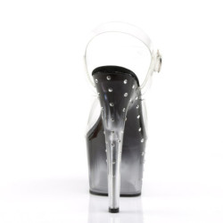 Pleaser STARDUST-708T Black High Heeled Pole Dance Shoes