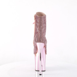 Pleaser FLAMINGO-1020CHRS Rose Strass Chrome Sale Women