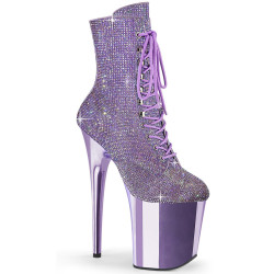 Pleaser FLAMINGO-1020CHRS Lavender Strass Chrome Sale