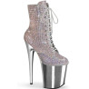 Pleaser FLAMINGO-1020CHRS Silver Strass Chrome Sale