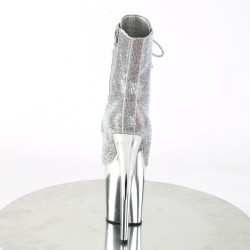 Pleaser FLAMINGO-1020CHRS Silver Strass Chrome Sale