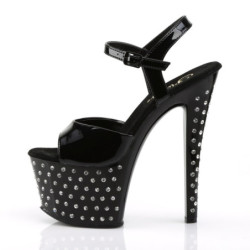 Pleaser STARDUST-709 Patent High Heeled Disco Shoes